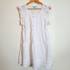 White Eyelet Babydoll Dress
